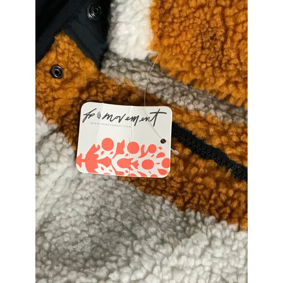 Free People Movement "Hit The Slopes" Printed Fleece Jacket Large - Picture 7 of 8